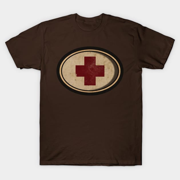 Medic Cross Vintage T-Shirt by CTShirts